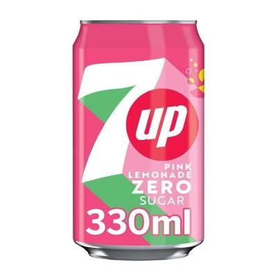 7Up Pink Lemonade Zero Zucker & Koffeinfrei, 330ml-SNACK SHOP AUSTRIA-SNACK SHOP AUSTRIA