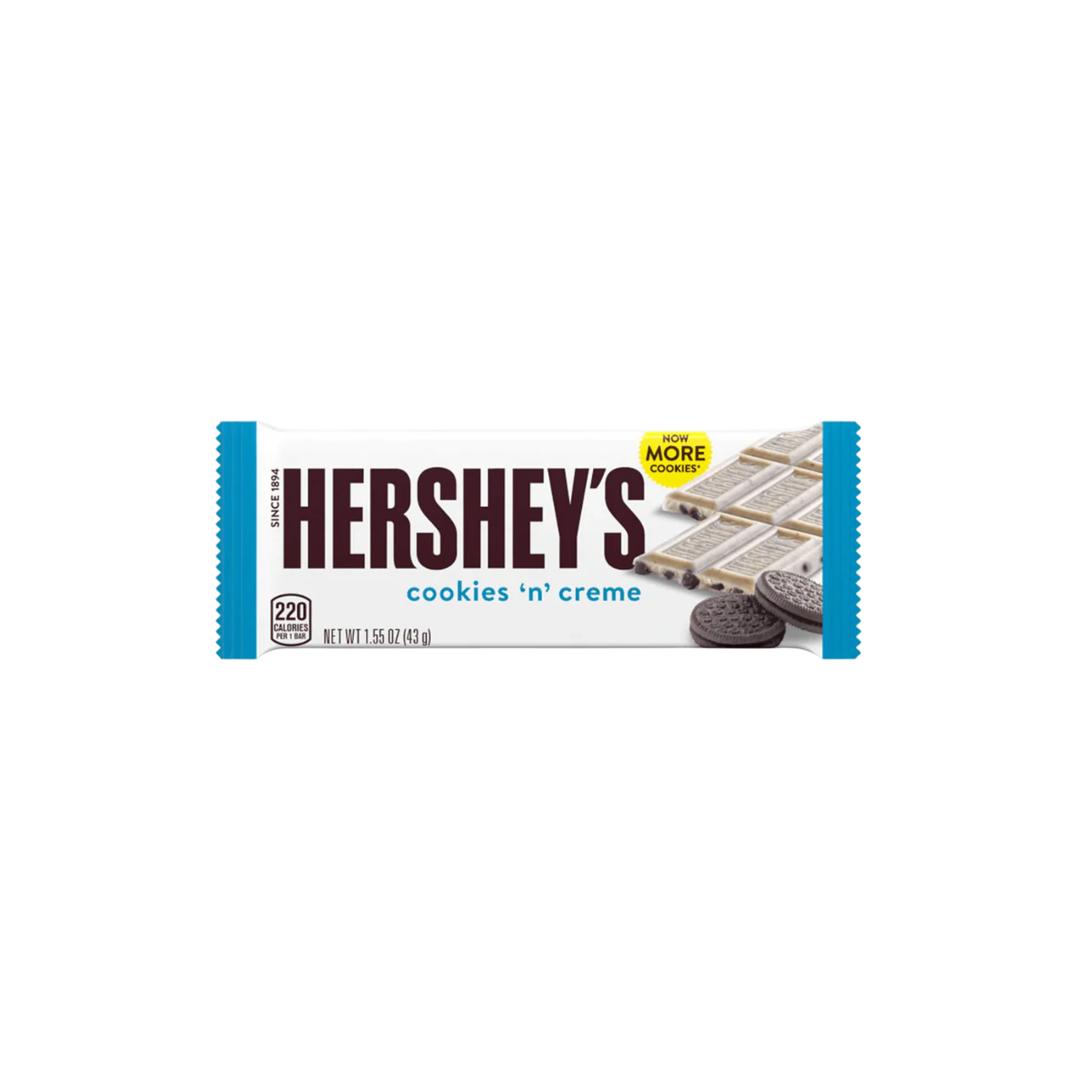 Hershey's Cookies'n'Creme Riegel 43g-Hershey's-SNACK SHOP AUSTRIA