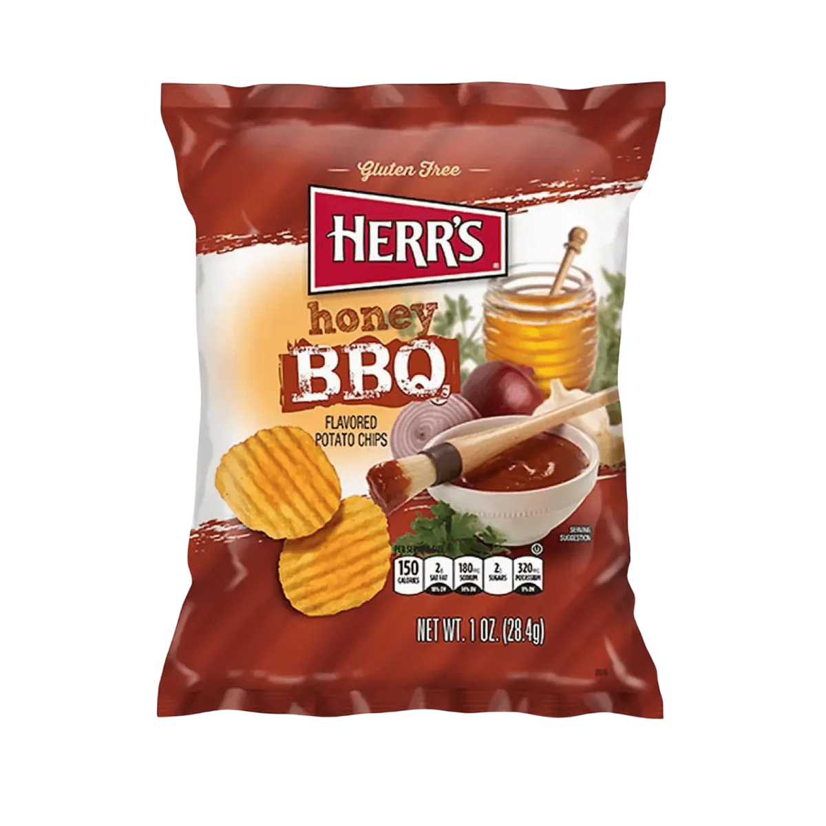 Herr's Honey BBQ Flavored Potato Chips 28,4g-SNACK SHOP AUSTRIA-SNACK SHOP AUSTRIA