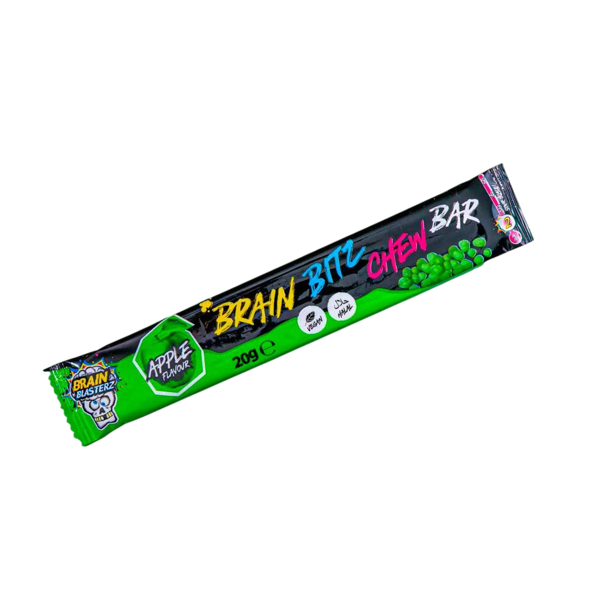 Brain Blasterz Brain Bitz Chew Bar - Apple 20g-BRAIN BLASTERZ-SNACK SHOP AUSTRIA
