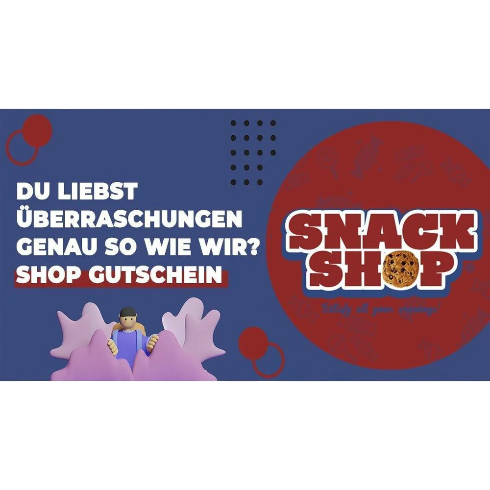 GESCHENKGUTSCHEIN für unseren Online-Shop-SNACK SHOP AUSTRIA-SNACK SHOP AUSTRIA