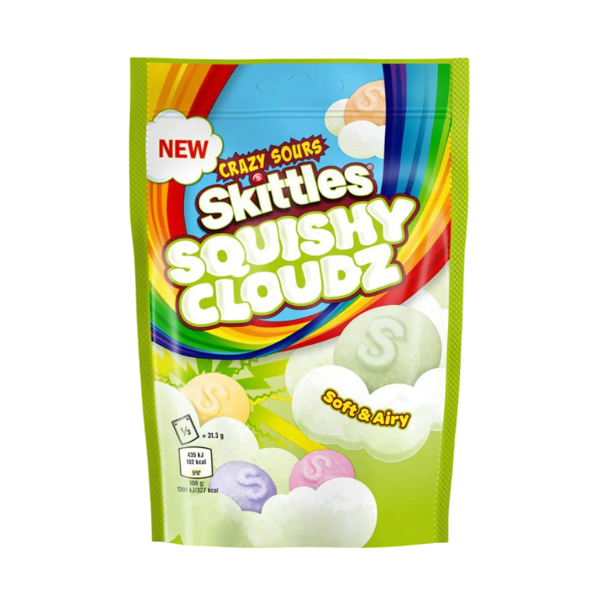 Skittles Squishy Cloudz Crazy Sours 94g-Skittles-SNACK SHOP AUSTRIA