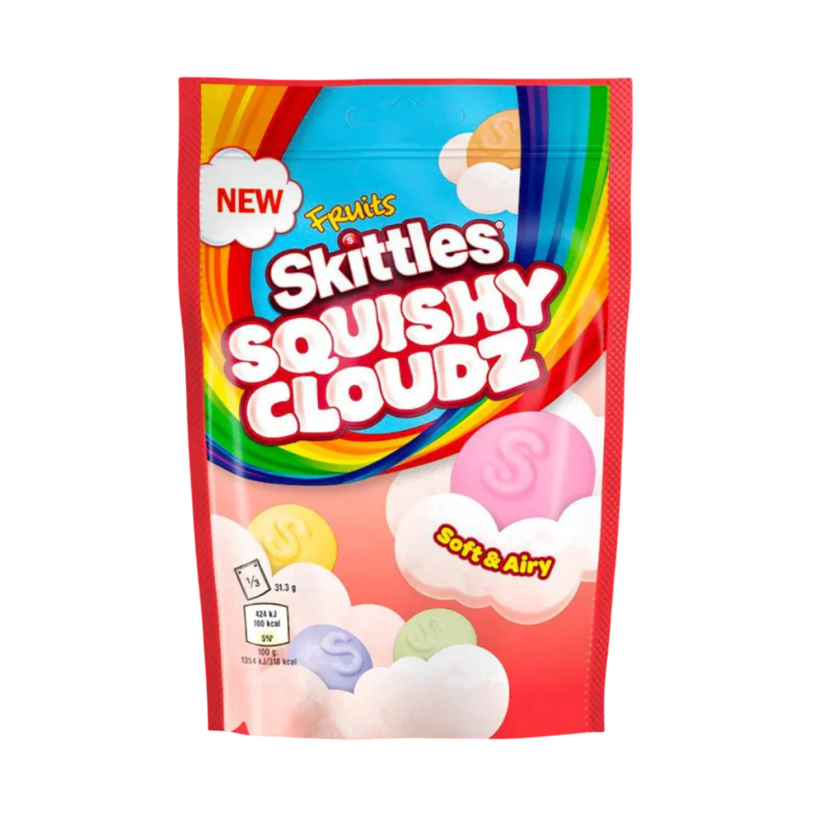 Skittles Squishy Cloudz Fruits 94g-Skittles-SNACK SHOP AUSTRIA