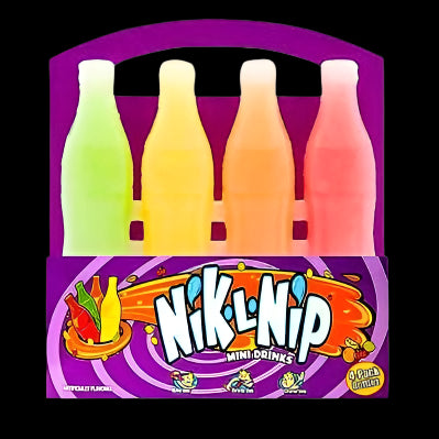 Nik-L-Nip Wax Bottles | 4 Retro Candy Bottles | TikTok Trend | 39 g Pack-SNACK SHOP AUSTRIA-SNACK SHOP AUSTRIA
