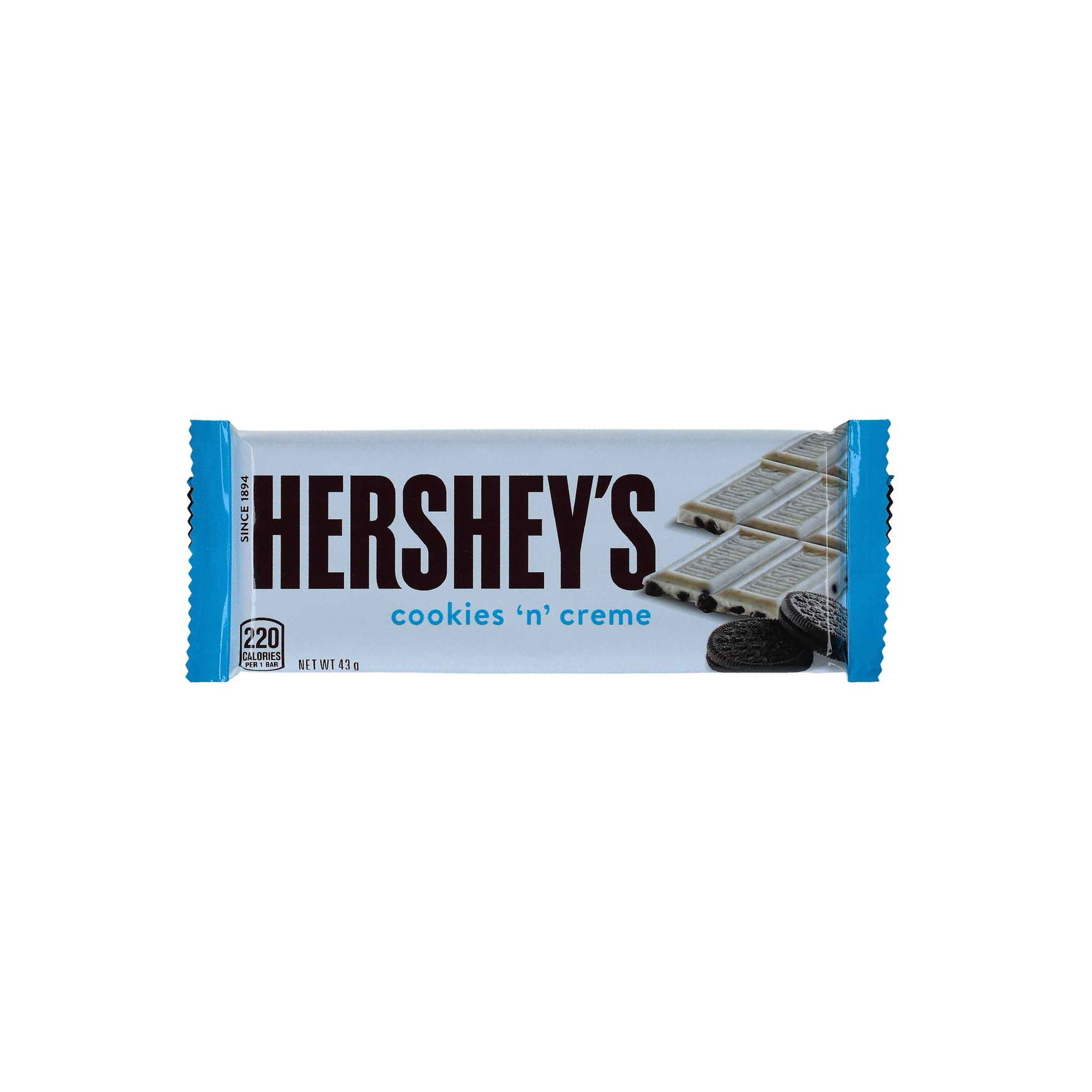 Hershey's Cookies'n'Creme Riegel 43g-Hershey's-SNACK SHOP AUSTRIA