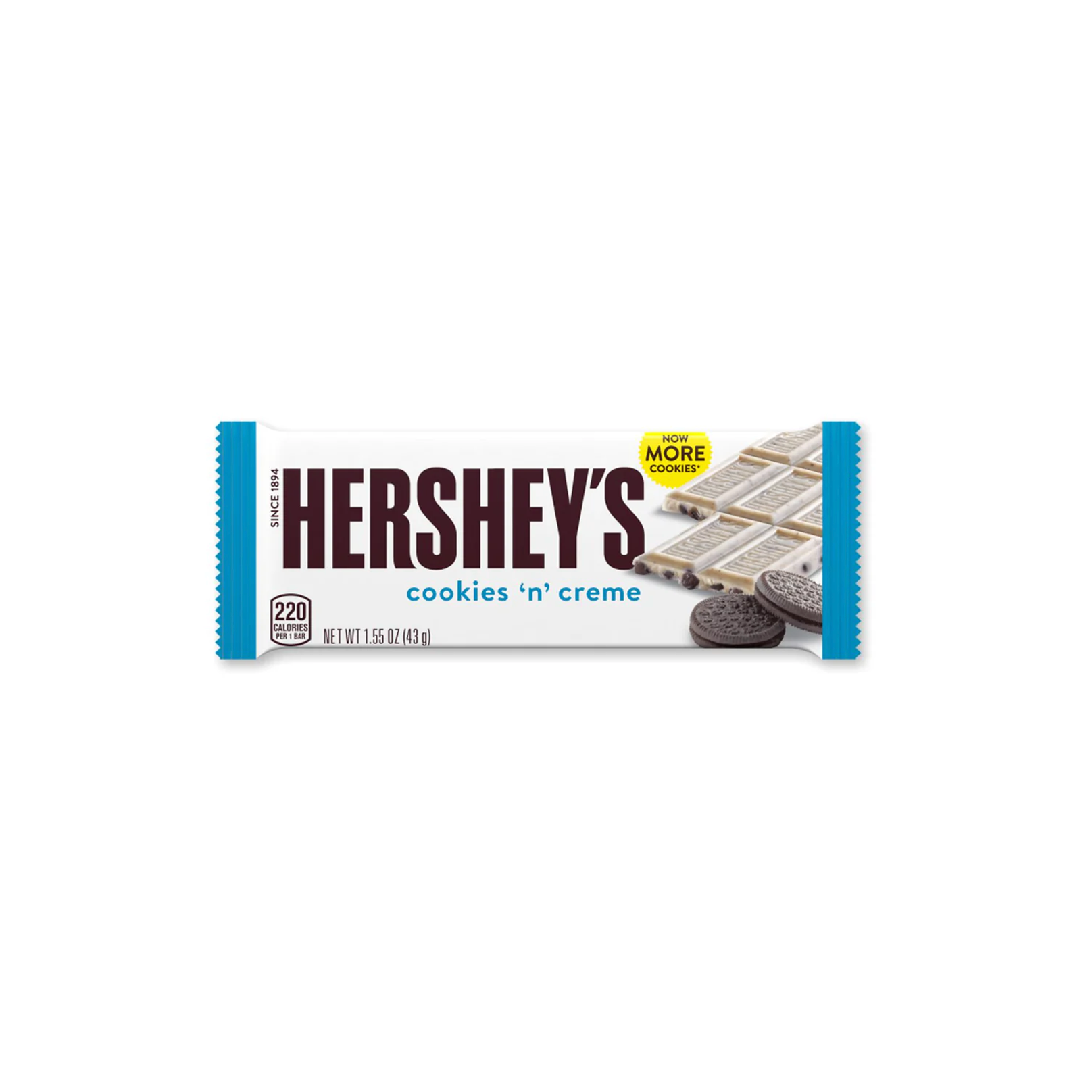 Hershey's Cookies'n'Creme Riegel 43g-Hershey's-SNACK SHOP AUSTRIA