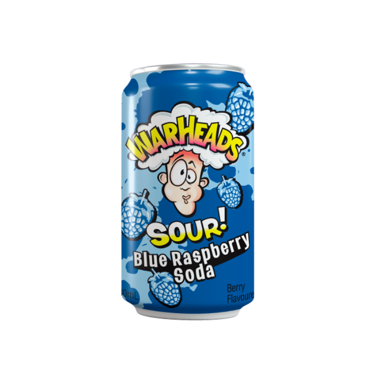 Warheads Sour Blue Raspberry Soda 355ml-Warheads-SNACK SHOP AUSTRIA