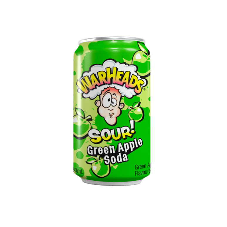 Warheads Sour Green Apple Soda 355ml-Warheads-SNACK SHOP AUSTRIA