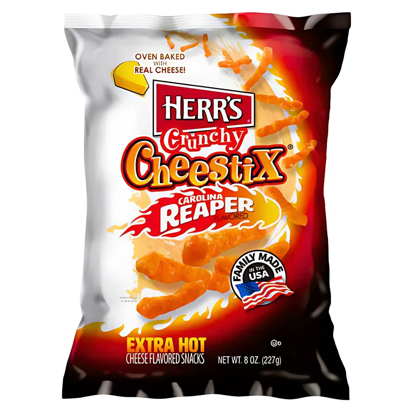 Herr's Crunchy Cheestix Carolina Reaper 227g-SNACK SHOP AUSTRIA-SNACK SHOP AUSTRIA