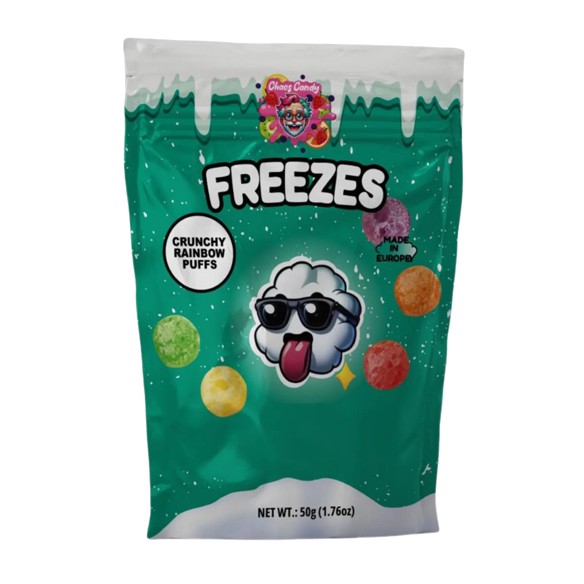 Chaos Candy Crunchy Rainbow Puffs 40g - SNACK SHOP AUSTRIA