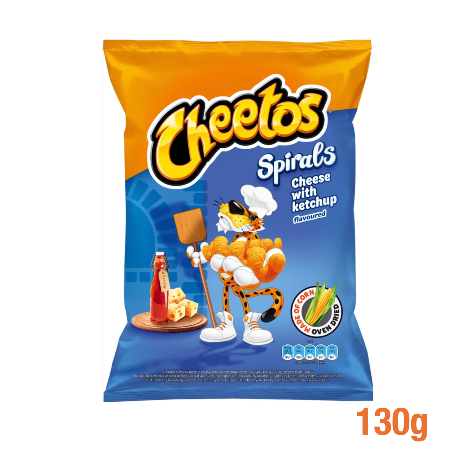 Cheetos Spirals Cheese with Ketchup XL 130g-Cheetos-SNACK SHOP AUSTRIA