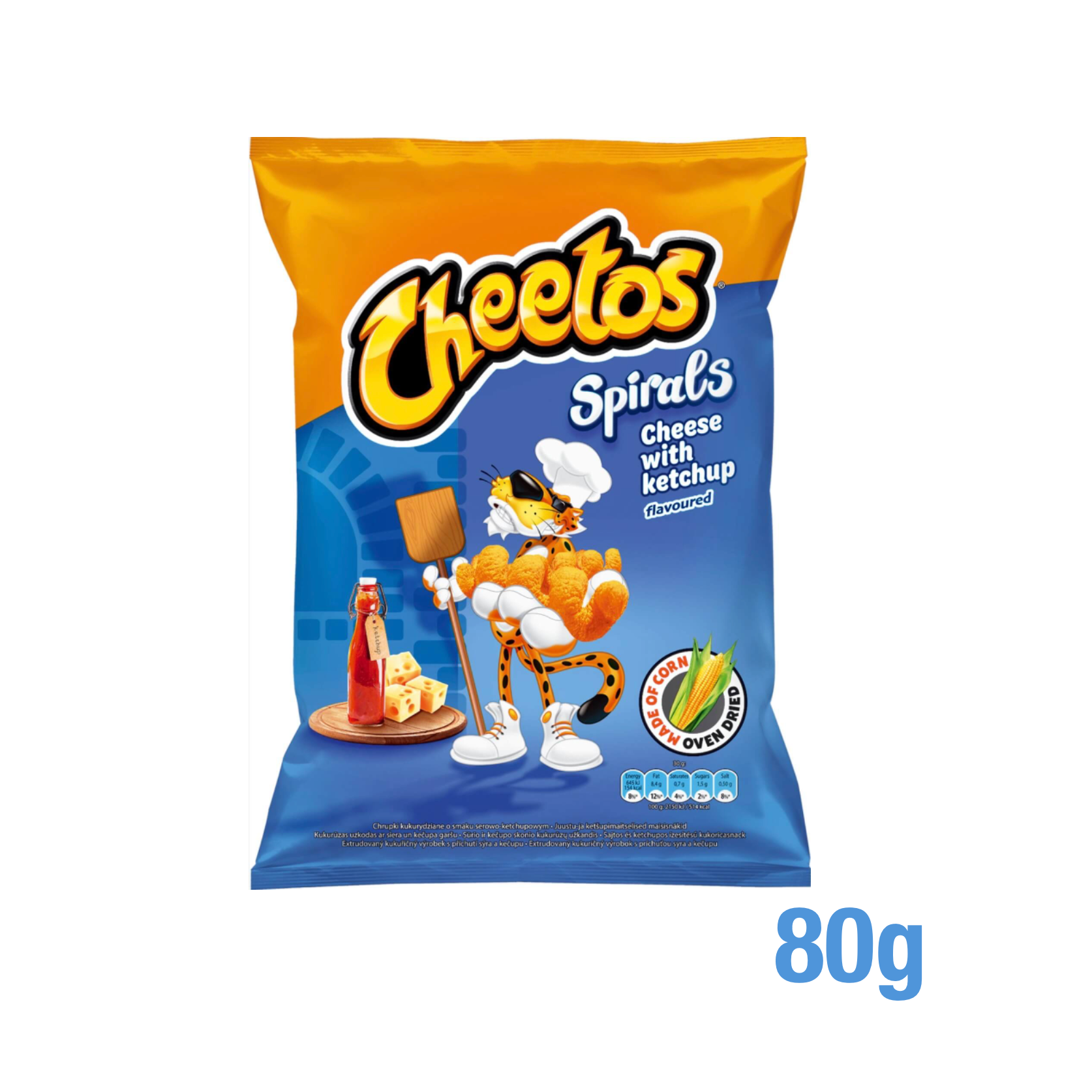 Cheetos Spirals Cheese with Ketchup 80g-Cheetos-SNACK SHOP AUSTRIA