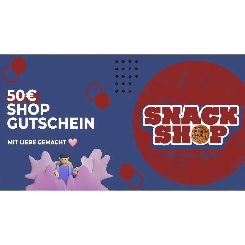 GESCHENKGUTSCHEIN für unseren Online-Shop-SNACK SHOP AUSTRIA-SNACK SHOP AUSTRIA