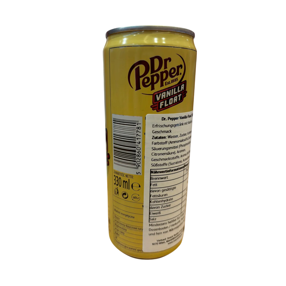 Dr Pepper Vanilla Float 330ml-Dr Pepper-SNACK SHOP AUSTRIA