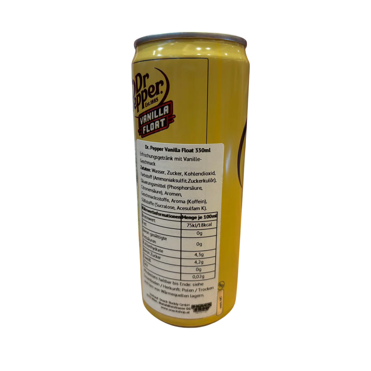 Dr Pepper Vanilla Float 330ml-Dr Pepper-SNACK SHOP AUSTRIA