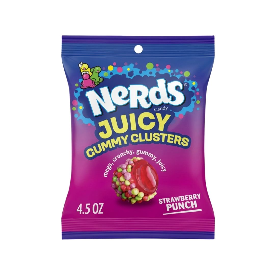 Nerds Juicy Gummy Cluster Strawberry Punch 127g