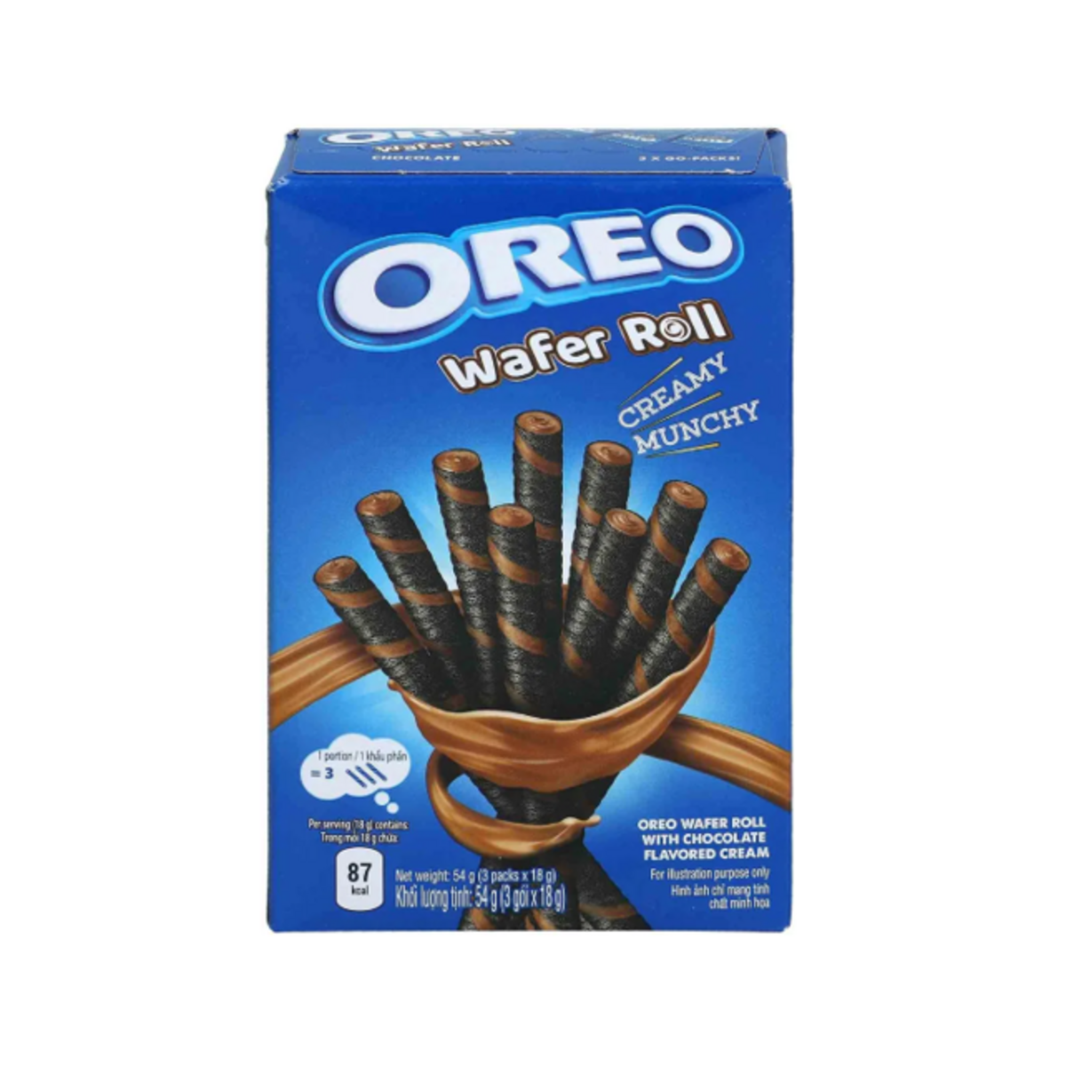 OREO Wafer Roll Chocolate 54g-SNACK SHOP AUSTRIA-SNACK SHOP AUSTRIA