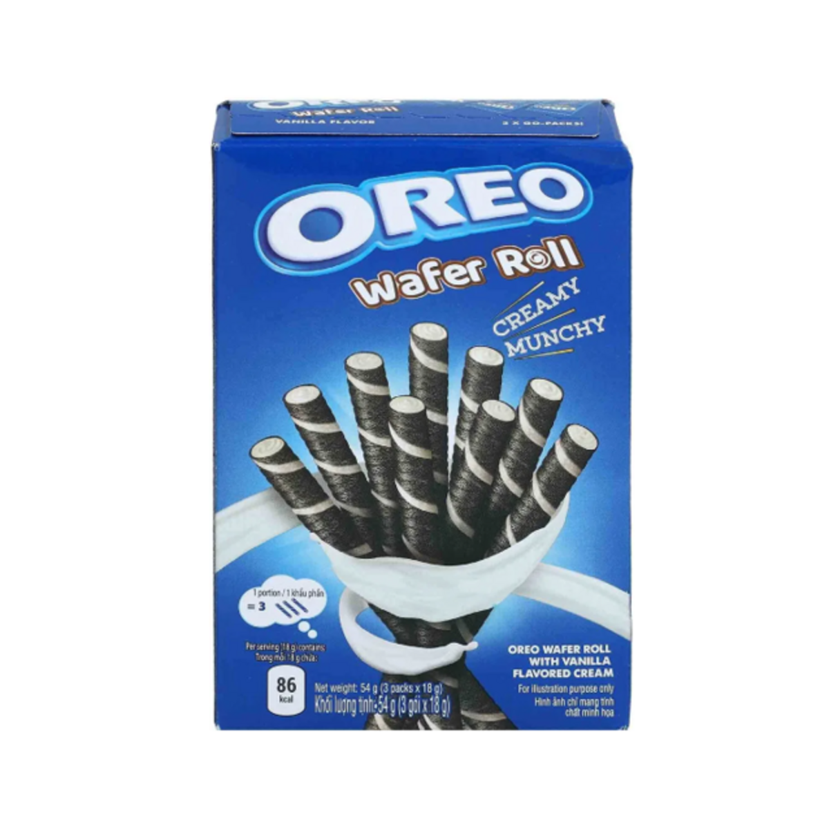 OREO Wafer Roll Vanilla 54g-SNACK SHOP AUSTRIA-SNACK SHOP AUSTRIA