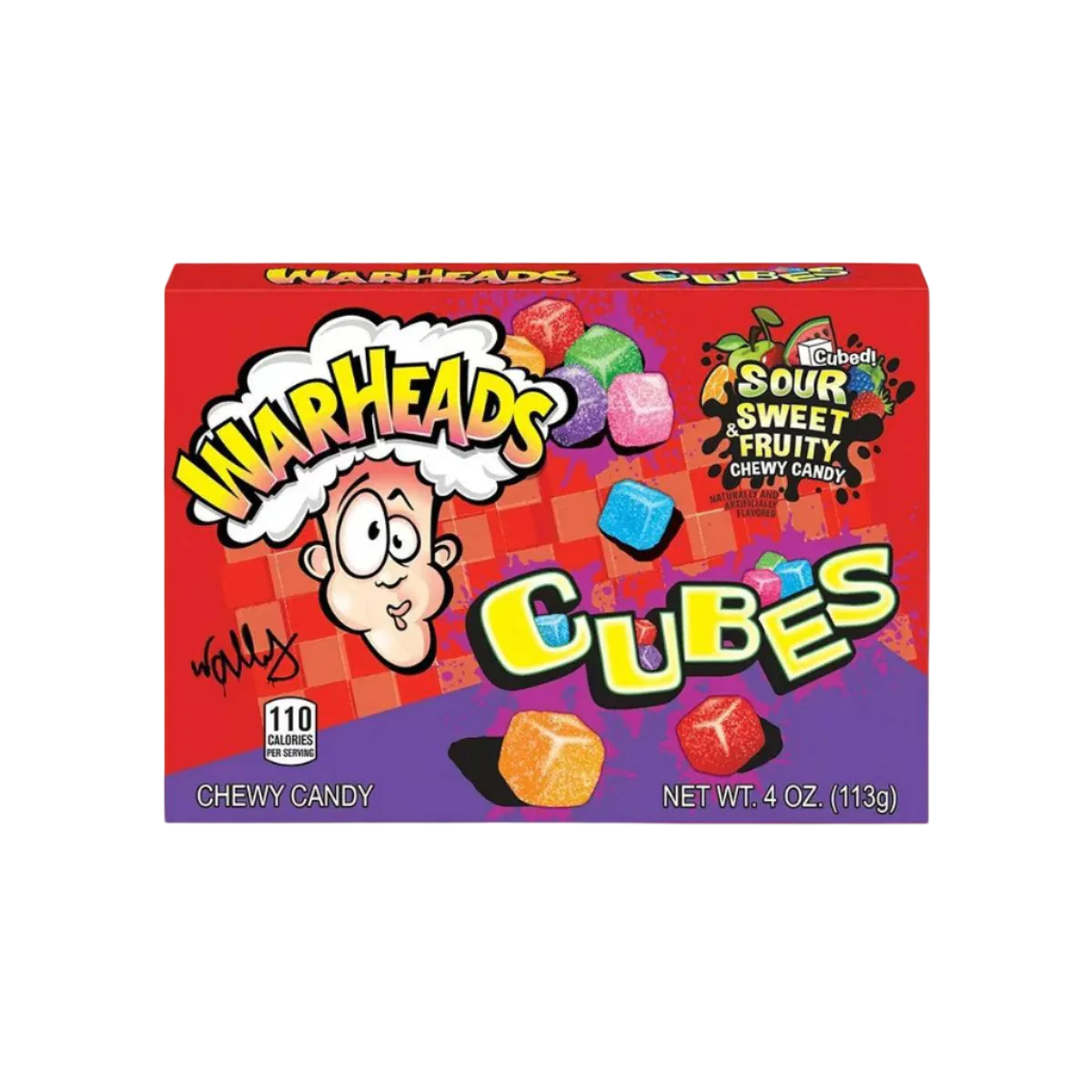 Warheads Cubes Sour Sweet&Fruity Chewy Candy 113g-Impact Confections, INC.-SNACK SHOP AUSTRIA
