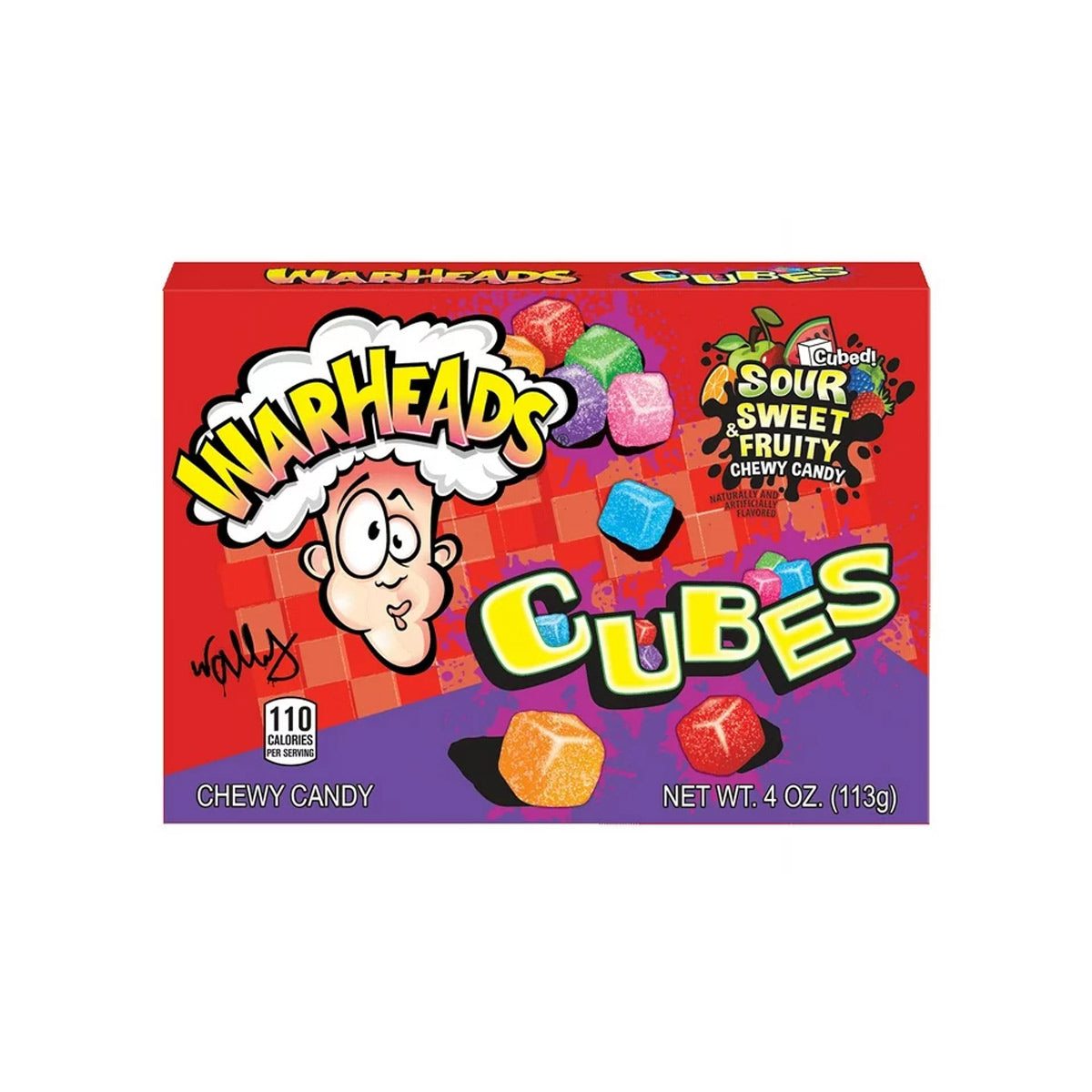 Warheads Cubes Sour Sweet&Fruity Chewy Candy 113g-Impact Confections, INC.-SNACK SHOP AUSTRIA