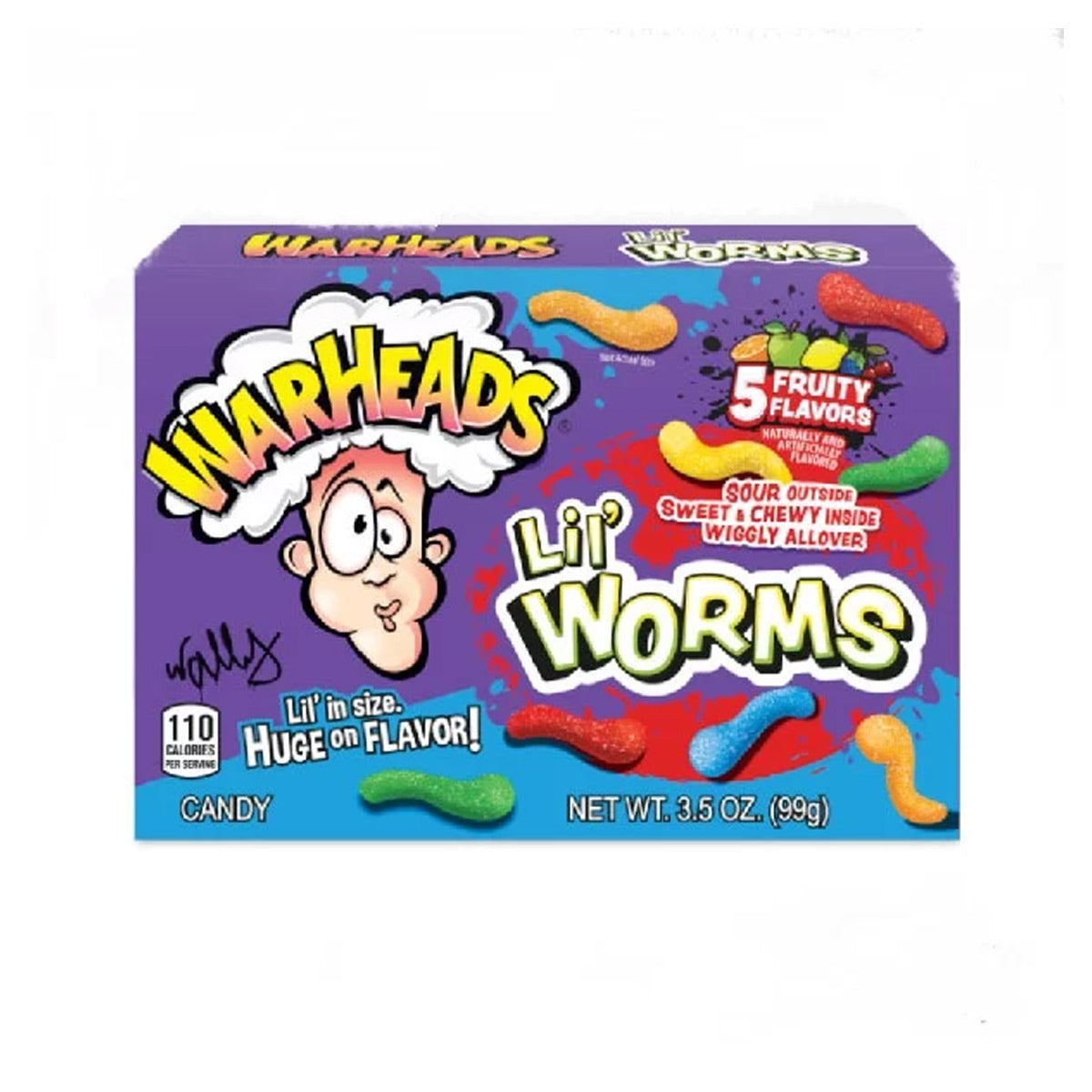 Warheads Lil' Worms 99g-Warheads-SNACK SHOP AUSTRIA