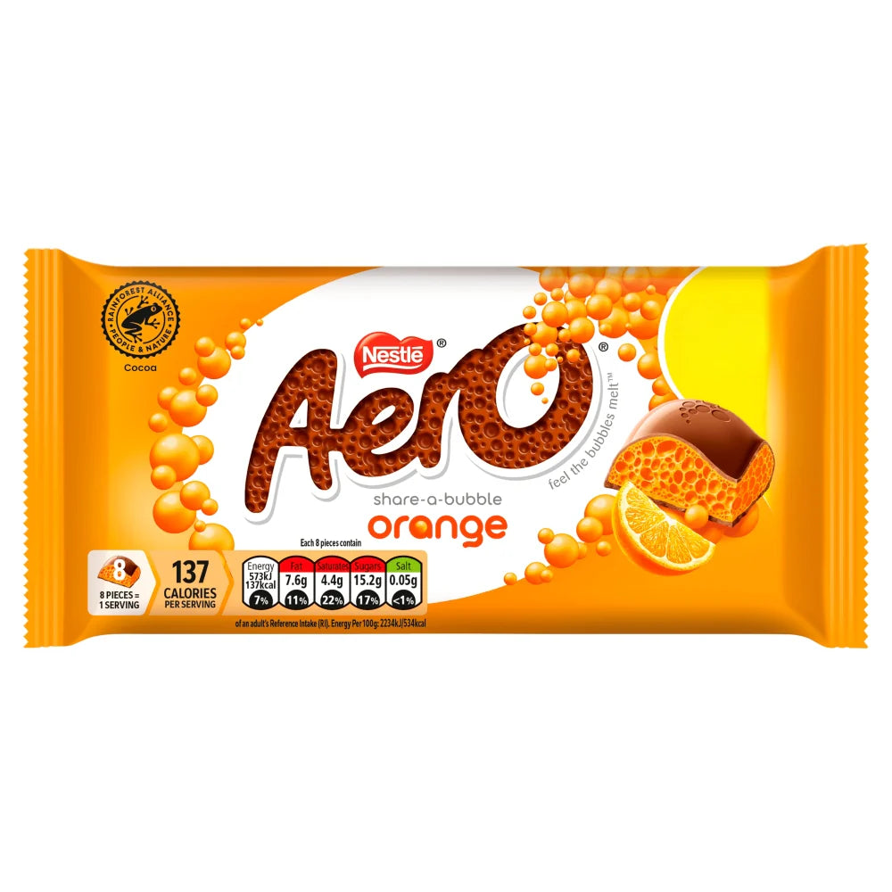Nestle Aero Orange 90g-SnackShop-SNACK SHOP AUSTRIA