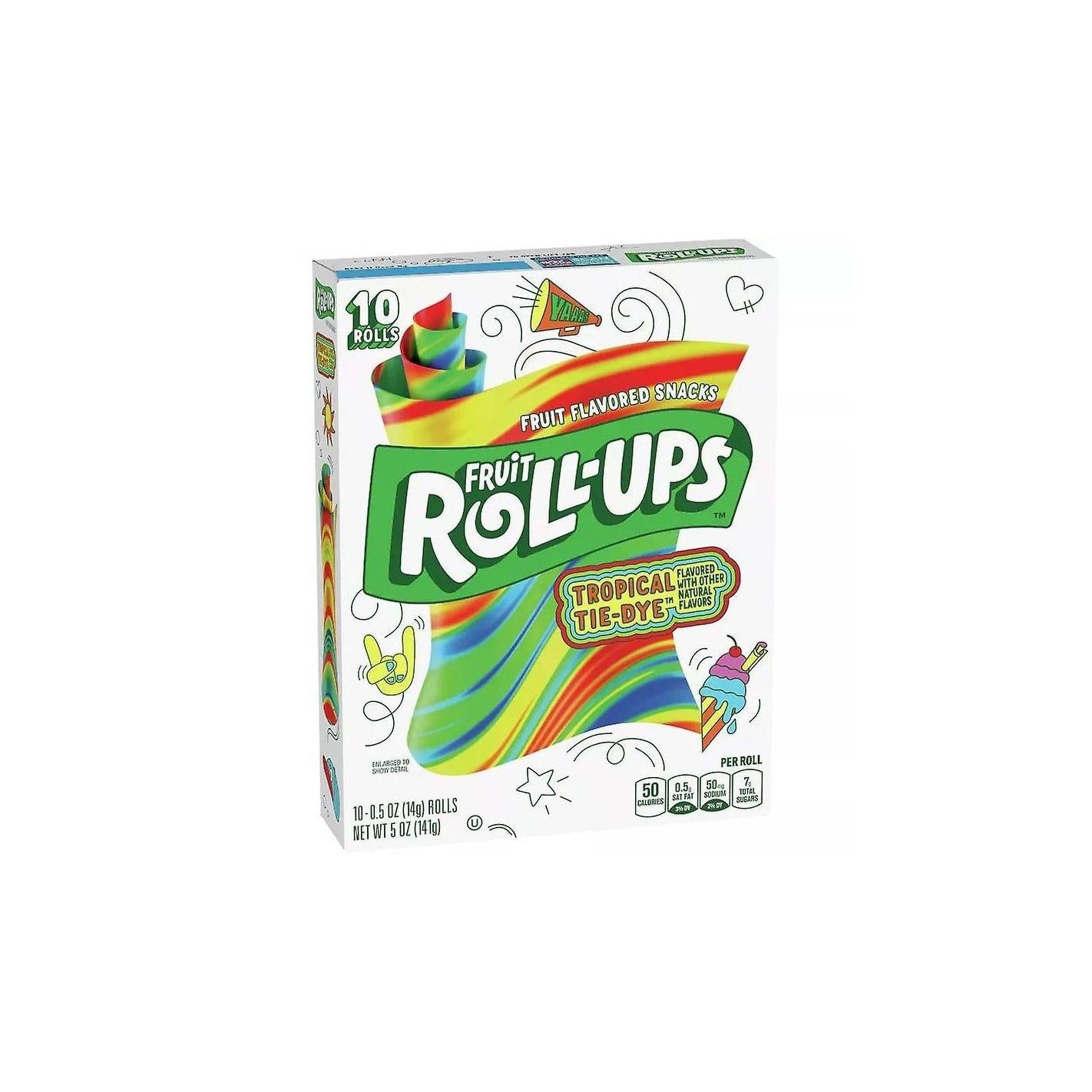 Fruit Roll-Ups Tropical Tie-Dye 141g-SnackShop-SNACK SHOP AUSTRIA
