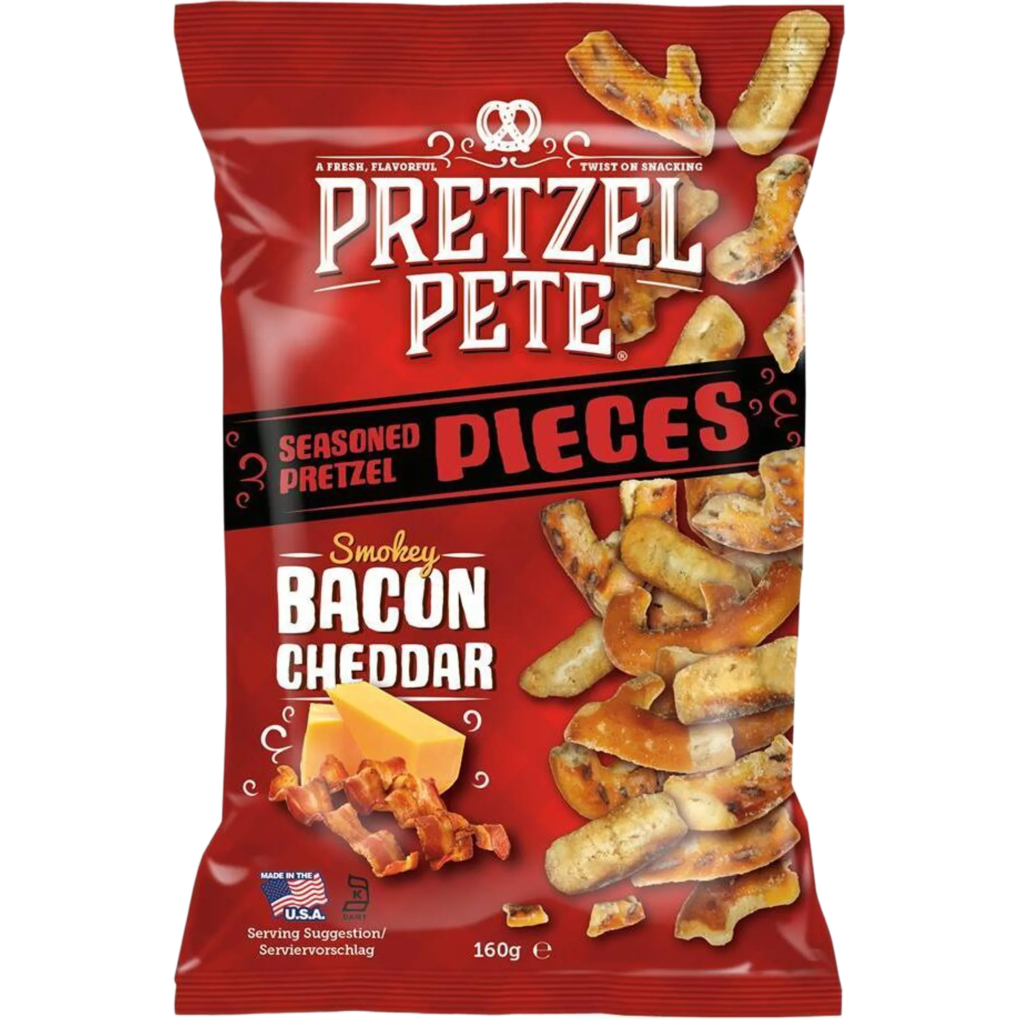 Pretzel Pete Smokey Bacon Cheddar 160g-SNACK SHOP AUSTRIA-SNACK SHOP AUSTRIA