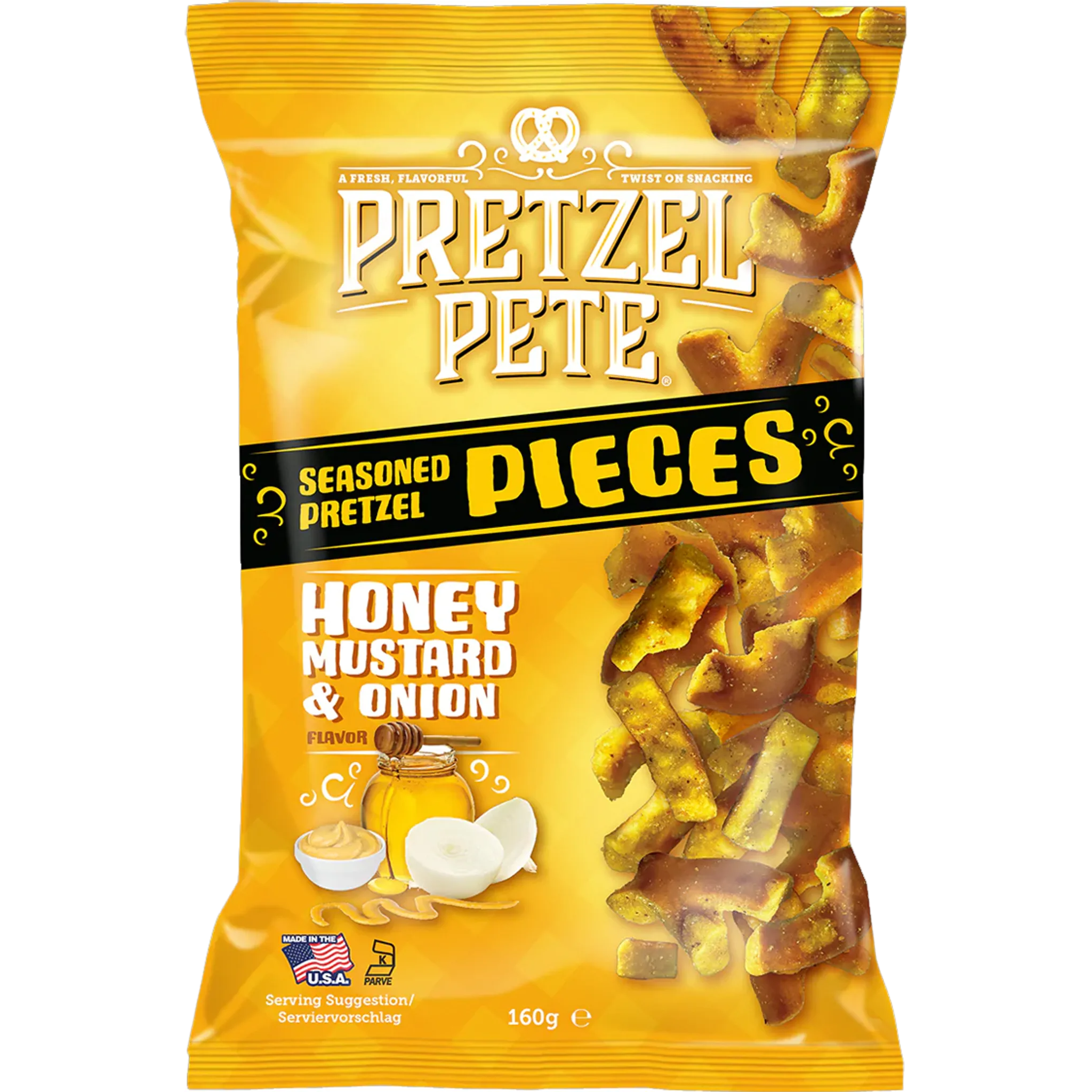 Pretzel Pete Pieces Honey Mustard & Onion 160g-SNACK SHOP AUSTRIA-SNACK SHOP AUSTRIA
