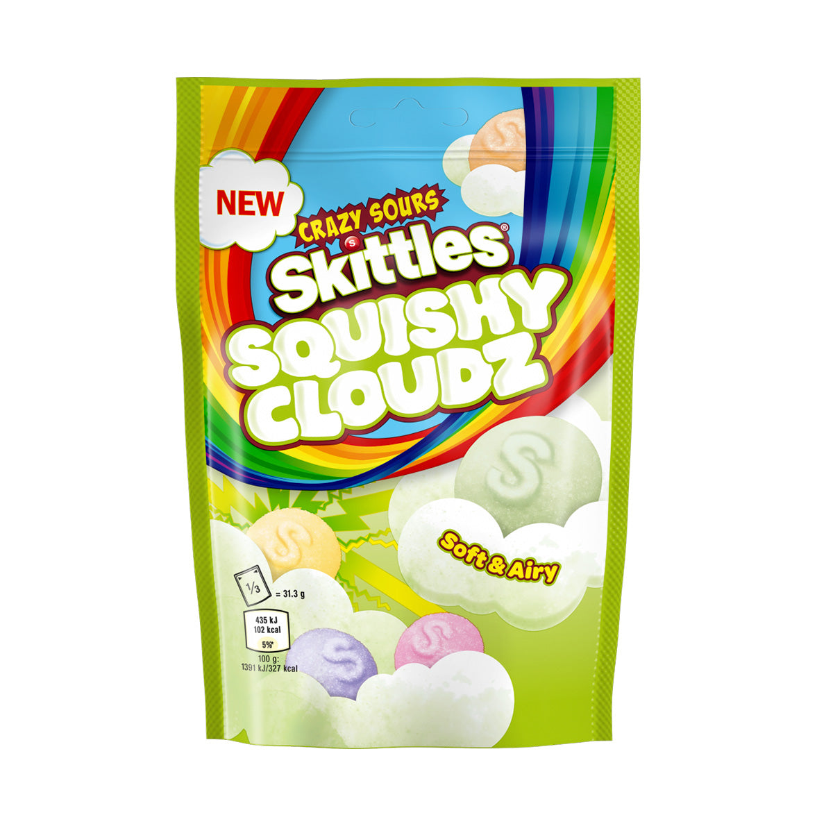 Skittles Squishy Cloudz Crazy Sours 94g-Skittles-SNACK SHOP AUSTRIA