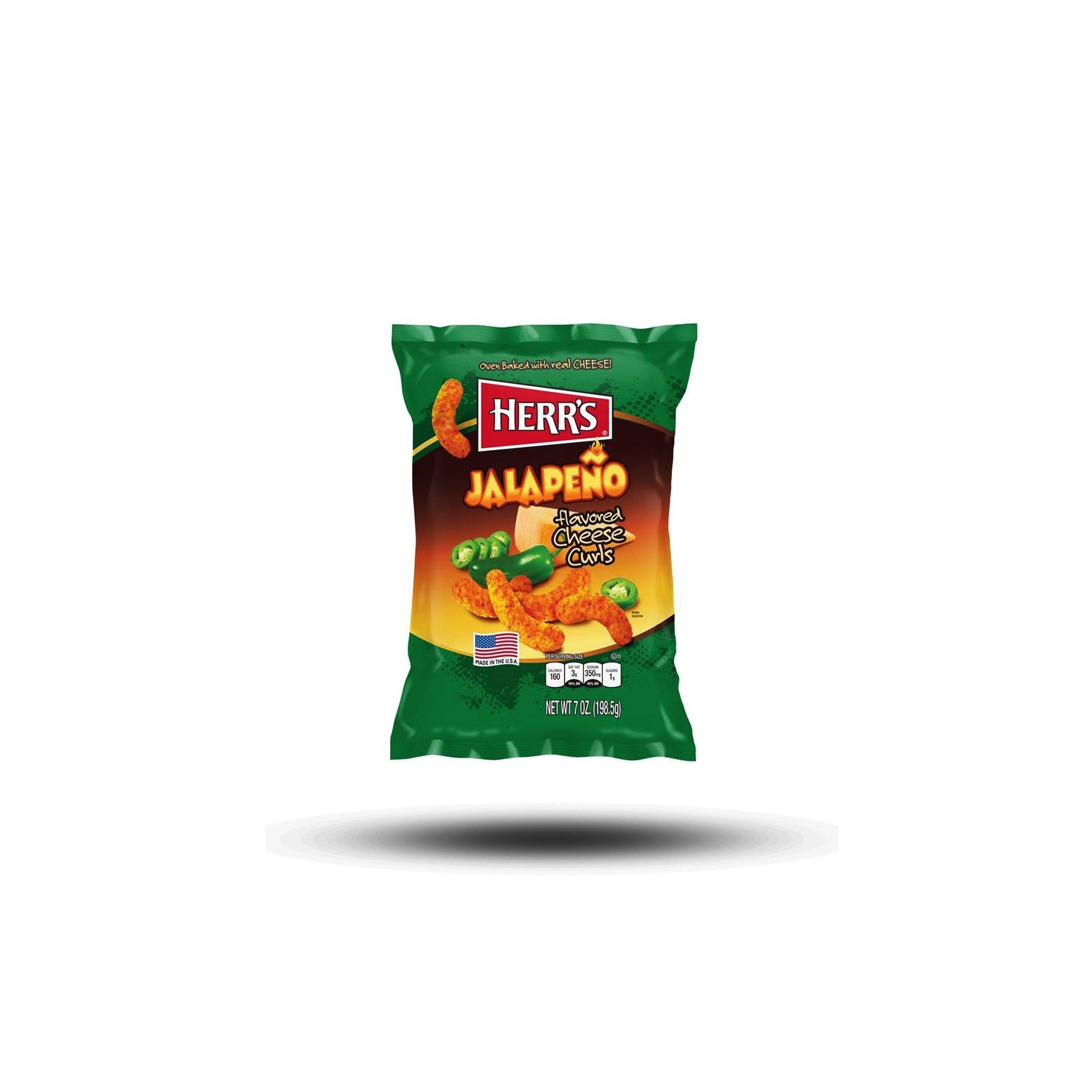 Herr's Jalapeno Poppers flavored Cheese Curls 198,5g-Herr´s-SNACK SHOP AUSTRIA