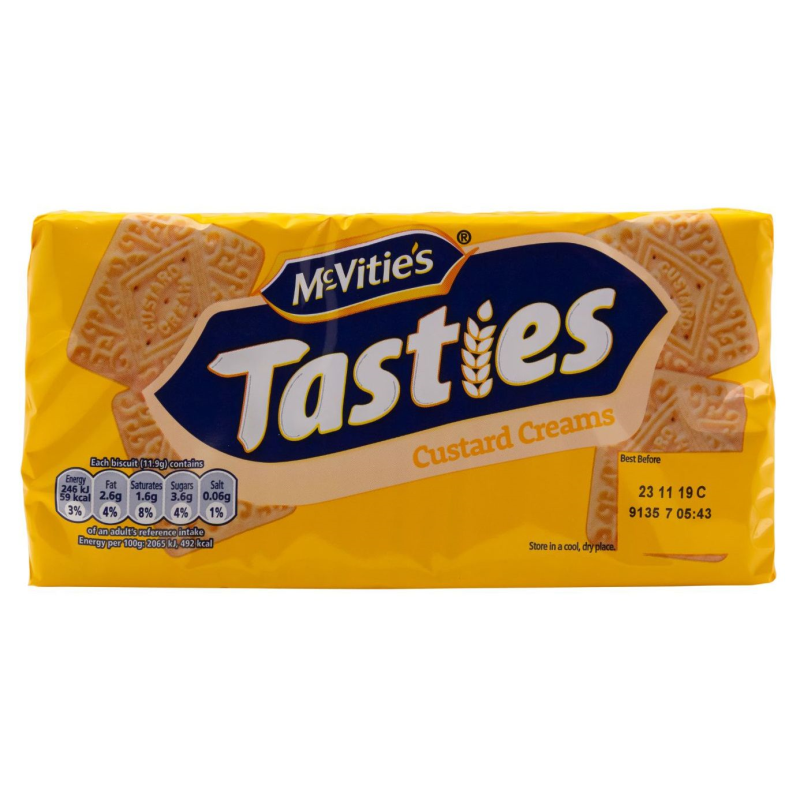 Mcvities Tasties Custard Creams 300g-McVitie's-SNACK SHOP AUSTRIA