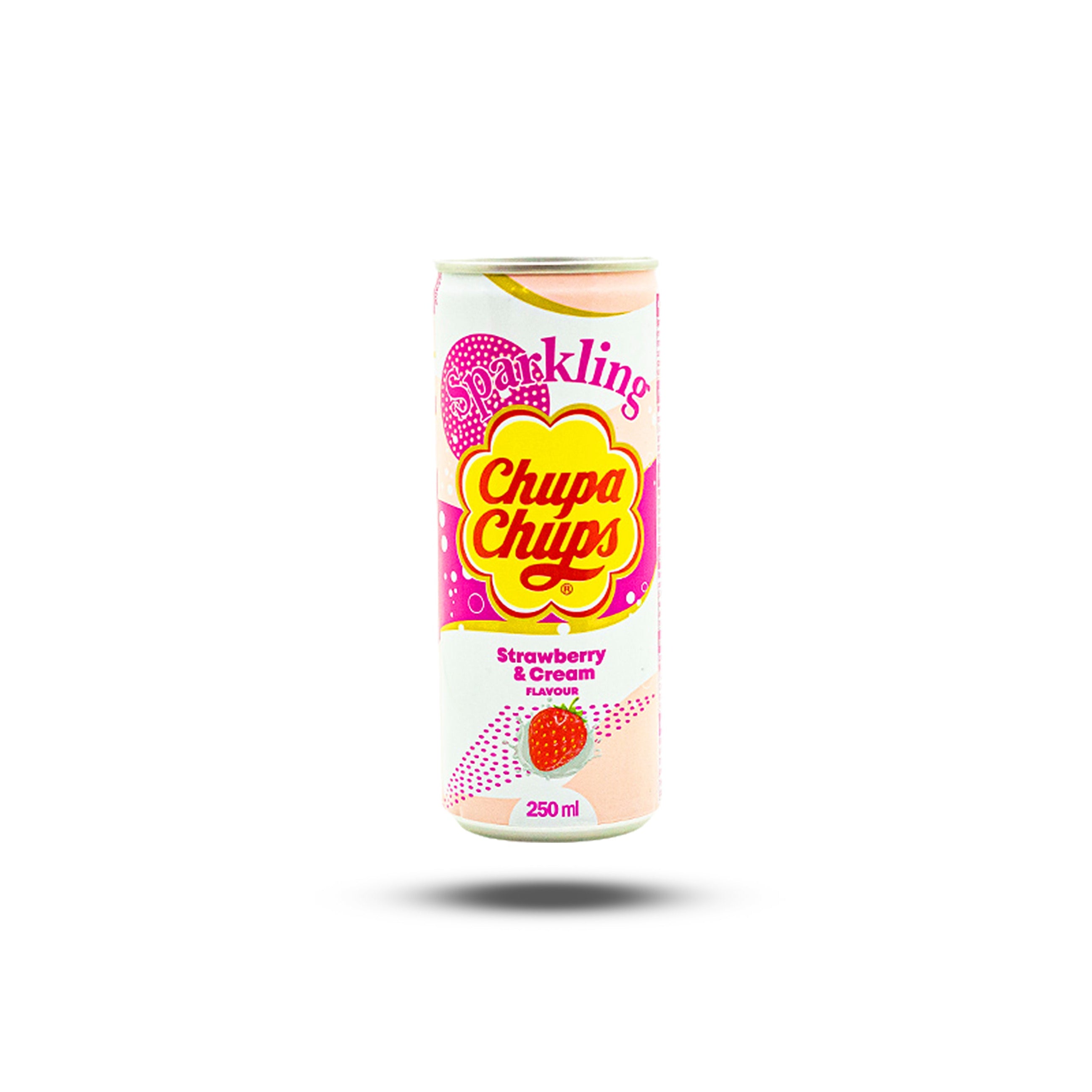 Sparkling Chupa Chups Strawberry & Cream Flavour 250ml-Namyang Dairy. Co., Ltd.-SNACK SHOP AUSTRIA